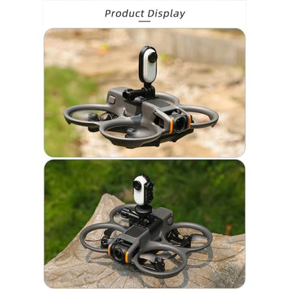 Searchlights Strobe Light with Drone Mount for DJI Avata 2 Spotlight Floodlight Bracket Support to Mount Night Flight Light to Drone with Action Camera Adapter for Insta360 GO 3S / GO3 - color: Mounting bracket