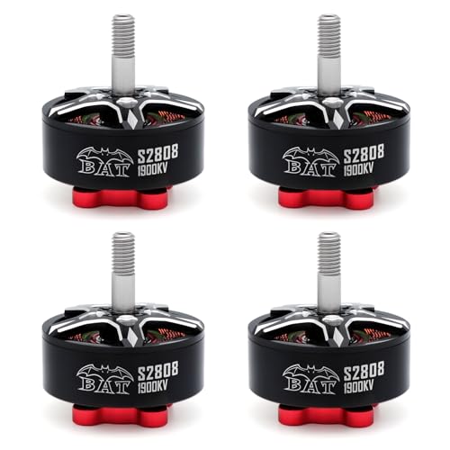 Surpass Hobby S2808 Brushless Motor 1900KV Shaft 5mm for RC FPV Racing RC Drone Racing Quadcopter Spare Parts RC Parts -4Pcs - size: 1900kv-4pcs