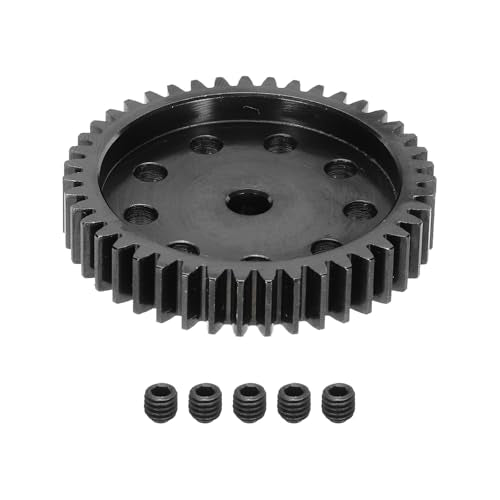 DMiotech M1 43T Steel 5mm Hardened Pinion Motor Gear for RC Car - style: 43T