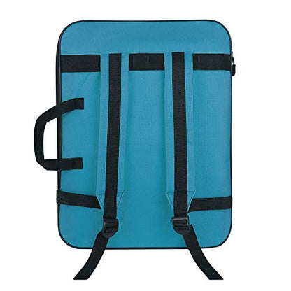 A3 Art Portfolio Carry Case Bag Drawboard Storage Portable Shoulder Tote - color: Blue