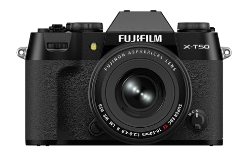 Fujifilm X-T50 Mirrorless Digital Camera XF16-50mmF2.8-4.8 R LM WR Lens Kit - Black Bundle with Additional Accessories