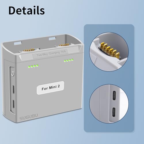 Mini2 Dual-Channel Battery Charger Two-Way Charging Hub for DJI Mini 2 SE