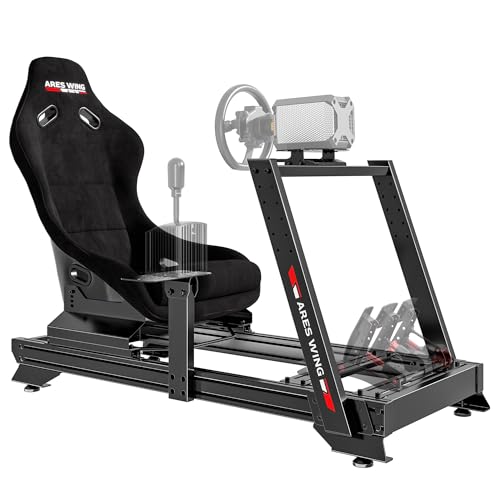 ARES WING 8040 Aluminum Profile Racing Simulator Cockpit with Racing Seat
