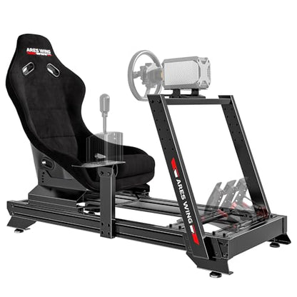 ARES WING 8040 Aluminum Profile Racing Simulator Cockpit with Racing Seat