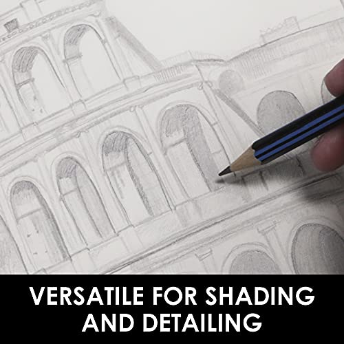 BAZIC PRODUCTS Drawing Sketching Pencils, 8B to HB Graphite, 144-Case - size: 144-Pack