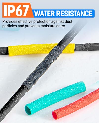5-Size Heat Shrink Tubing Kit: 3:1 Adhesive Lined, Marine Grade Waterproof, Insulated Sealed, Oil-Proof & Wear-Resistant, 10-Foot Total Length - for Home Use & Industrial Applications (Green) - color: Green