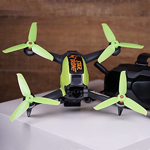 DJI FPV Drone 5328 Propellers 3-Blades Props Low Noise Quick-Release Upgrade Replacement Accessories (8pcs - 4CW 4CCW, Green) - color: Green