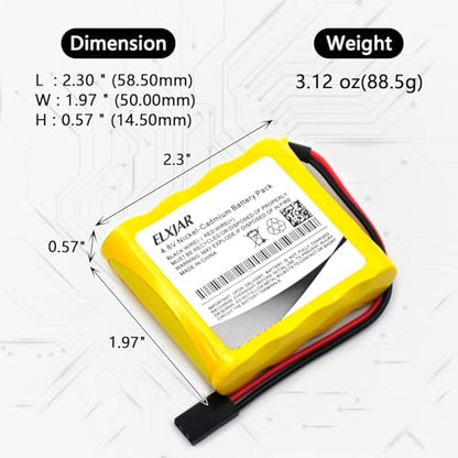 (4-Pack) 4.8V 800mAh Ni-Cd Receiver Battery for Hitec Futaba JR - color: (4-Pack) 4.8V 800mAh AA