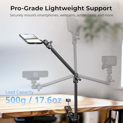 SMALLRIG Desktop Clamp Magic Arm Kit for MagSafe for iPhone, 55cm / 21.6" - style: Double Ball Joints for MagSafe