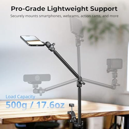 SMALLRIG Desktop Clamp Magic Arm Kit for MagSafe for iPhone, 55cm / 21.6" - style: Double Ball Joints for MagSafe