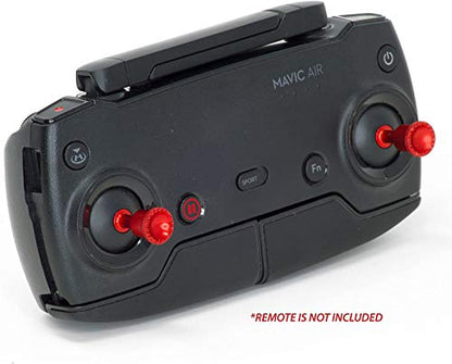 Ultimaxx’s Convenient Effective Metal Remote Thumbstick Controller Joystick Spares Accessories for DJI Mavic Air and Mavic 2 Remote Controllers (RED)