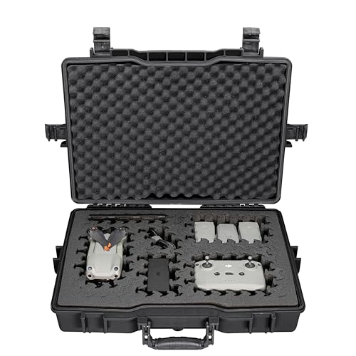 Eylar 22” Hard Laptop Case Equipped with RAGAR Reconfigurable & Reusable XP Crosslinked Foam Insert, Waterproof, Shockproof for Equipment, Drones, and Cameras (1 RAGAR Layer) (Black) - color: Black