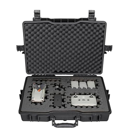 Eylar 22” Hard Laptop Case Equipped with RAGAR Reconfigurable & Reusable XP Crosslinked Foam Insert, Waterproof, Shockproof for Equipment, Drones, and Cameras (1 RAGAR Layer) (Black) - color: Black