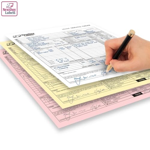 NextDayLabels Superior Carbon-Less NCR, 3 Part Reverse #5900, 8.5" x 11" - size: 8-1/2" x 11" 3 Part Reverse, #5900