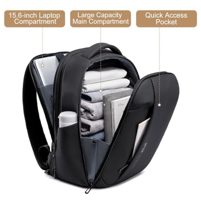 FENRUIEN Expandable Laptop Backpack 15.6 Inch for Men Business Travel