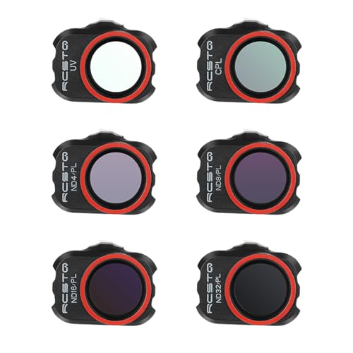 ND Filter Set for DJI Mini 4K /Mini 2/ SE/ 2 SE/Mavic Mini Drone Camera Lens Accessories, 6 Pack (CPL, UV, ND4, ND8, ND16, ND32) with Cleaning Cloth