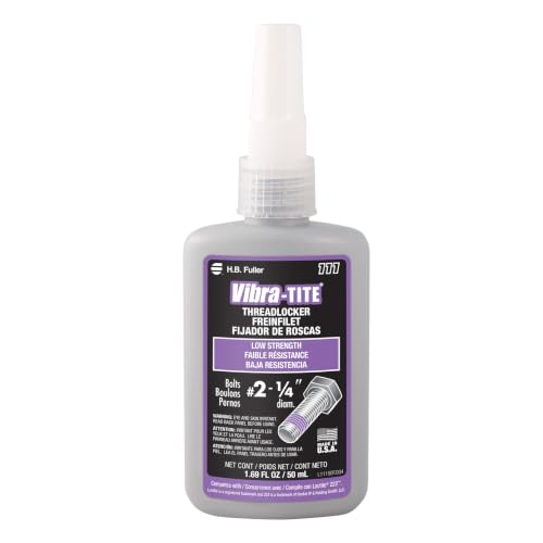 Vibra-TITE - 11150 111 Low Strength Removable Anaerobic Threadlocker, 50 ml Bottle, Purple - size: 50 milliliters