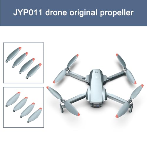 8 PCS Propellers with 8 Screws Replacement for BKIY JYP011 Quick Release Foldable Light Weight Wing Blades, Drone Replacement Accessories, Original Propeller Blade Spare Parts