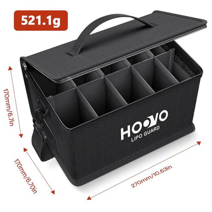HOOVO Lipo Bag, Fireproof and Explosionproof LiPo Battery Bags