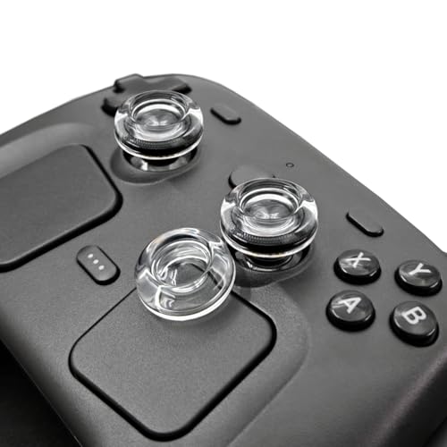 Luck&Link Transparent Thumb Grips for Steam Controller, Joystick Caps for Steam Controller2 Thumbstick Cover(for Steam Controller) - size: For Steam Controller
