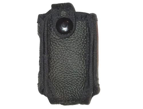 Black Leather Case/Cover for Compustar 2WSSR-T11 and 2WT11R-SS Remote Control Transmitters (Remote Not Included)