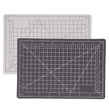 A5 Cutting Mat 8.7x5.9 Inch – Double-Sided Self-Healing Gridded Pad for Paper Cutting, Crafting, Tracing & as Mouse Mat, PVC