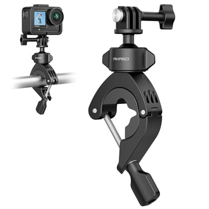 AKASO Bike Pole Mount Motorcycle Handlebar Clamp Mount for Action Cameras
