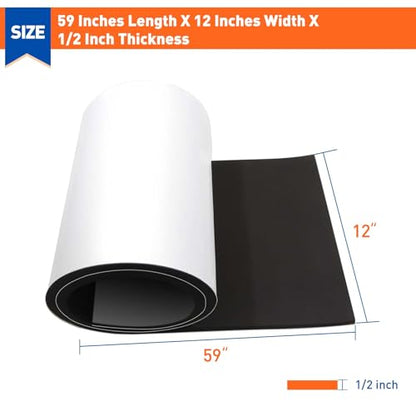 MAGZO Adhesive Sponge Neoprene Foam Padding, 1/2" Thick x 12" x 59", Black - size: 59In*12In*1/2In