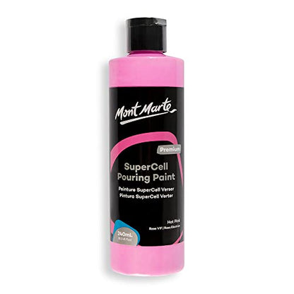 Mont Marte SuperCell Pouring Paint 240ml - Hot Pink - color: Hot Pink