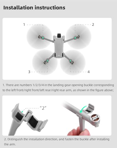 BTG Landing Gear Landing Legs Extensions for DJI Mini 3 /Mini 3 Pro Accessories Landing Legs