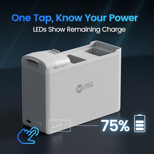 Holy Stone Smart Battery Charging Hub for HS360D and HS360E Drone, Quick Charging, Auto-Discharge (Charge Three Batteries in Sequence)