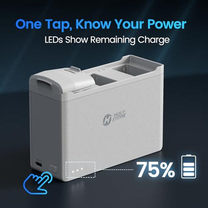 Holy Stone Smart Battery Charging Hub for HS360D and HS360E Drone, Quick Charging, Auto-Discharge (Charge Three Batteries in Sequence)