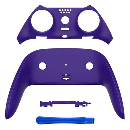 eXtremeRate Top Bottom Decorative Trim Shell Compatible with ps5 Edge Controller DIY Replacement Front Back Clip Shell, Custom Purple Plates Cover Compatible with ps5 Edge Controller - color: Purple