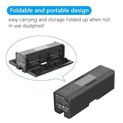 4-Slot Battery Charger Hub Digital LED Display Support Sequential Charging Fit for Mavic Air 2 Drones