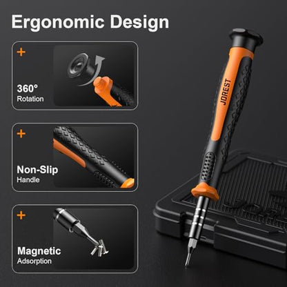 JOREST 40Pcs Precision Screwdriver Set,Small Screwdriver with Torx T5 T6 T8 - style: 40 in 1 S2