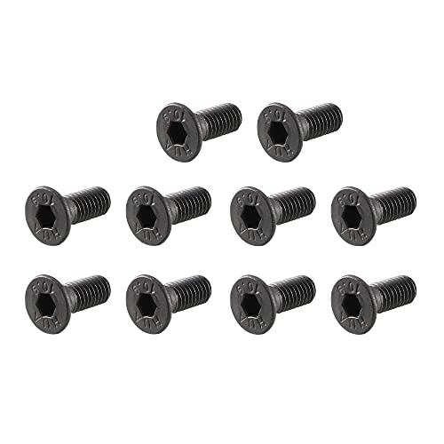uxcell M3x8mm 10.9 Carbon Steel Countersunk Head Hex Socket Screw Pack of 50 - size: M3x8mm