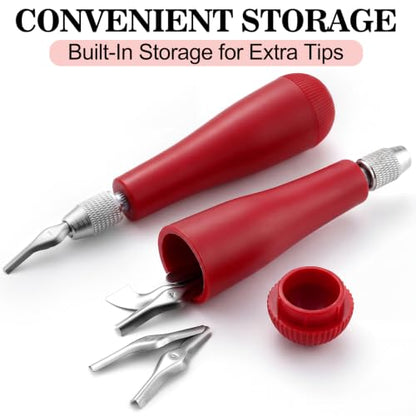 12 Pack,Red,Umigy Craft Linoleum Cutter Kit Carving Tools Assortment - color: Red