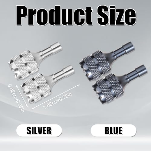 4pcs Mini Joystick Replacement Compatible with DJI Mini 3 Pro - color: Blue,silver
