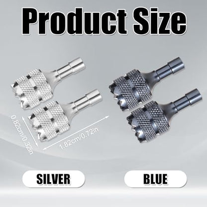 4pcs Mini Joystick Replacement Compatible with DJI Mini 3 Pro - color: Blue,silver