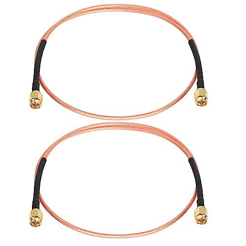 XRDS -RF SMA Male to SMA Male Cable 2FT, SMA Extension Antenna Cable (2PCS) - size: 2 FT