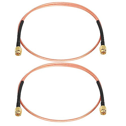 XRDS -RF SMA Male to SMA Male Cable 2FT, SMA Extension Antenna Cable (2PCS) - size: 2 FT