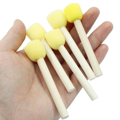 100 Pcs Round Sponge Brush Paint Set, 20mm, 0.8 Inch - style: 100 * 0.8Inch