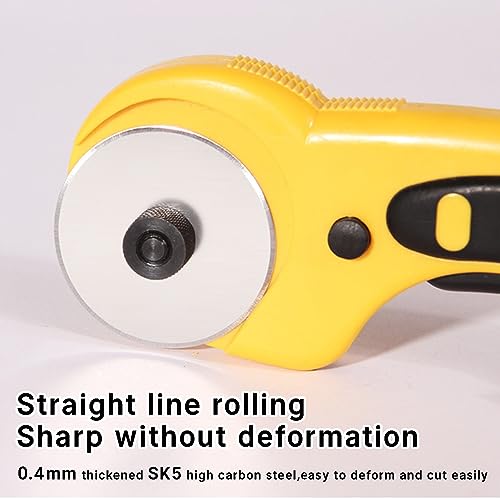 Rotary Cutter Blades 45mm 5 Pack for Fits Fiskars,Olfa,Truecut Rotary Cutter Replacement Arts Crafts Quilting