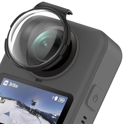 RuenTech Lens Guard for DJI Osmo 360 Camera, Lens Protector Cover for DJI Osmo 360 Accessorie (Black&Black)