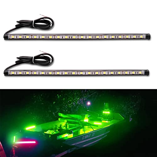 Navigation Lights - LED Bow Lights, Green & Red, Night Fishing, Deck, IP67 Waterproof for Pontoon, Dinghy, Kayak, Jon Boat, Yacht - color: Green