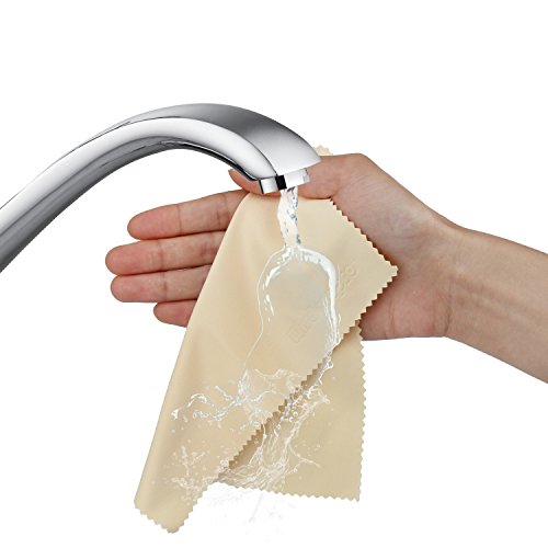 Wisdompro 8-Pack 5.7x6.9 Inches Soft Microfiber Cleaning Cloth, Colorful - color: Colorful