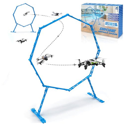 2 Pack Drone Obstacle Course, FPV Racing Drone Loop Gate - color: Blue *2 Pack