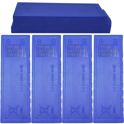 (5-Pack Model 593 NiMH 7.2V 3300 mAh Battery Compatible with SCANRECO 593 16131 17162 Battery Cassette for Maxi/Mini Remote
