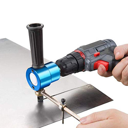 Dicfeos Double Head Metal Sheet Nibbler Cutter w/Circle Cutting Tool, Blue