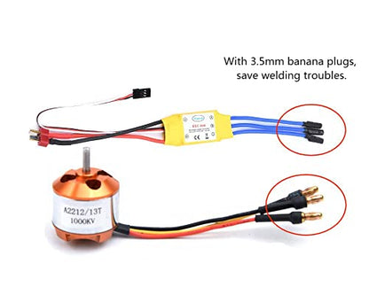 YoungRC A2212 1000KV Brushless Motor + 30A ESC +1045 Propeller CW CCW Kit